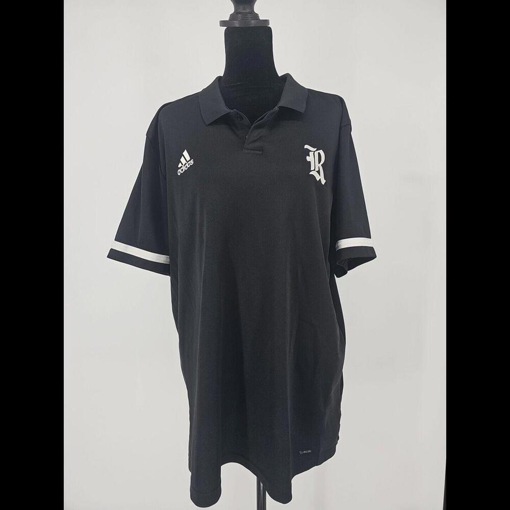 ADIDAS RICE OWLS RICE UNIVERSITY‎ Black POLO SHIRT SIZE XL